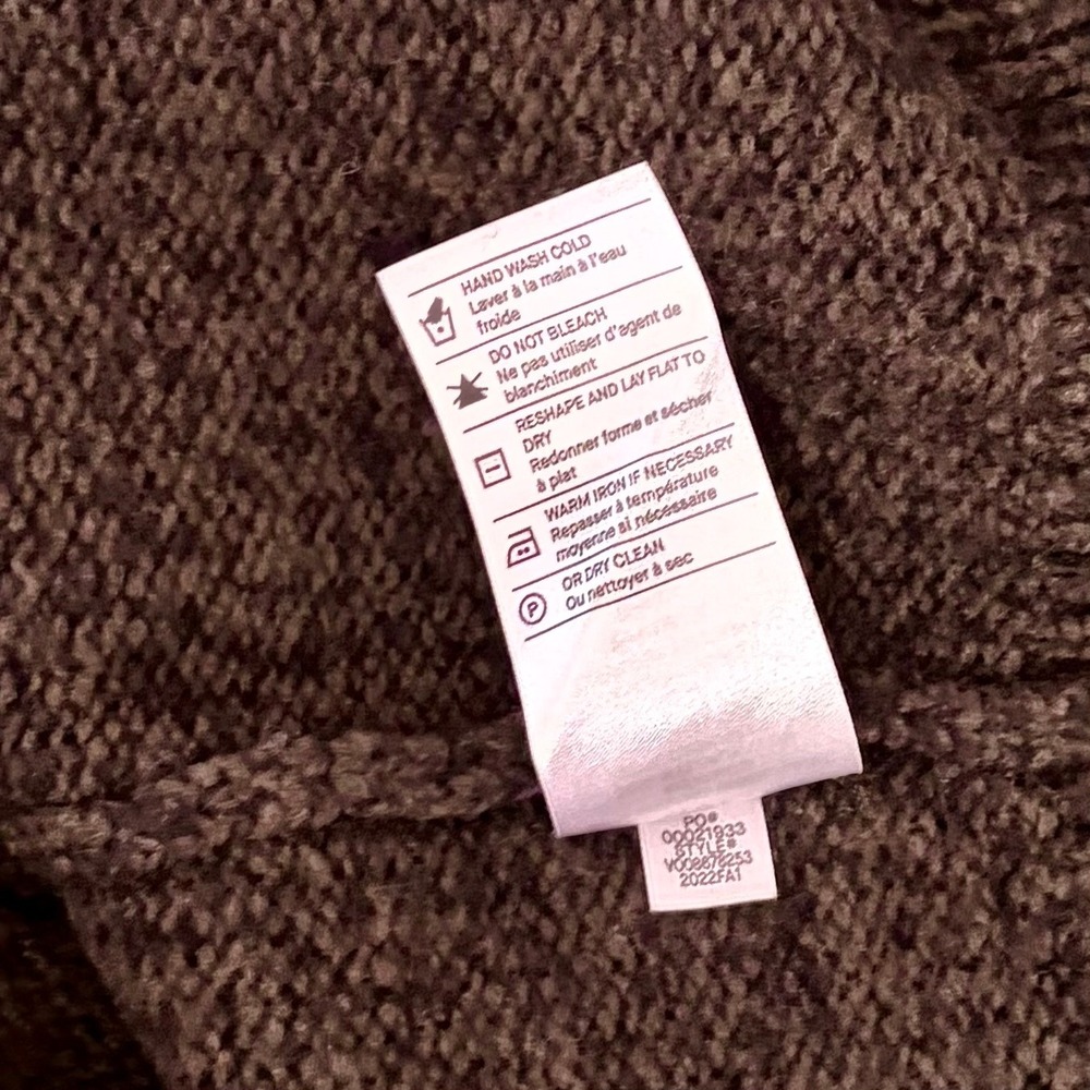 VINCE Merino‎ Wool Cashmere V Neck Sweater Raglan Pullover Green Marled Large - Picture 13 of 14